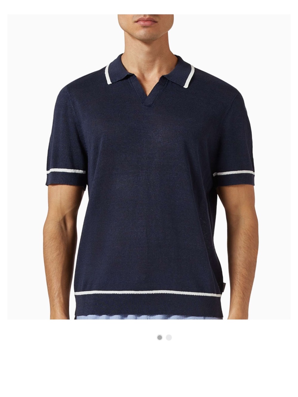 Onia Linen Jonny Collar Polo
